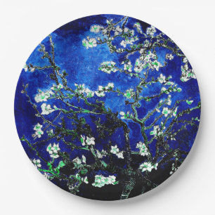 Van Gogh Almond blüht grüner Untersetzer Pappteller