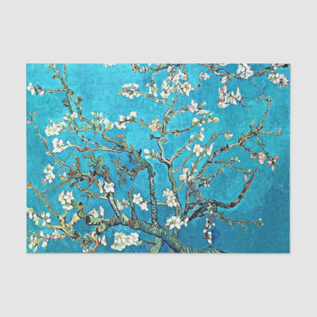 Van Gogh - Almond-Blüten, berühmtes Gemälde Seidenpapier (Vorderseite)