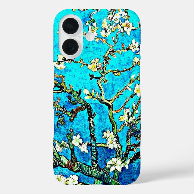 Van Gogh - Almond-Blüten iPhone 16 Hülle (Rückseite)