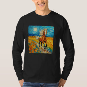 Van Gogh Animal Arts - Wildpferd auf der Wiese, w T-Shirt