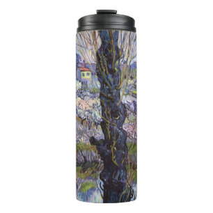 Van Gogh Ansicht von Arles Blühende Obstgärten Dru Thermosbecher