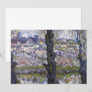 Van Gogh Ansicht von Arles Blühende Obstgärten Kun Einladung