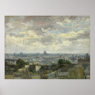 Van Gogh, Ansicht von Paris Poster