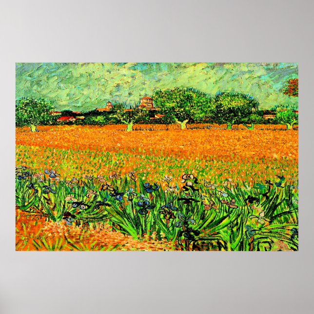 Van Gogh - Arles-Ansicht mit Iren Poster (Vorne)