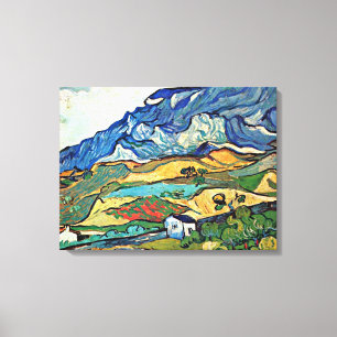Van Gogh Art - Les Alpilles Bergwelt Leinwanddruck