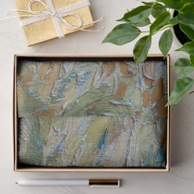 Van Gogh Artist Painting Abstract Brush Stroke  Seidenpapier (Geschenk)