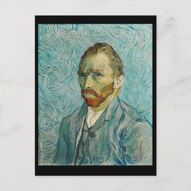 Van Gogh, Autoportrait, Carte postale Art (Devant)