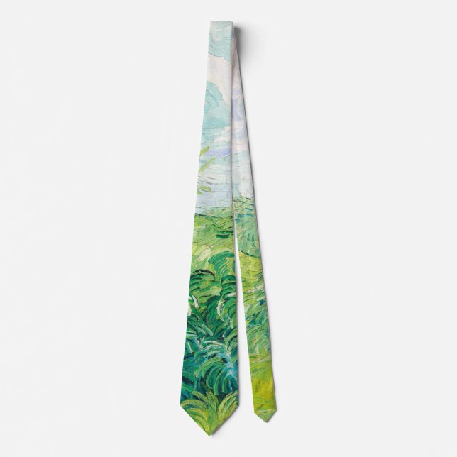 Van Gogh. Auvers für grüne Weizenfelder. Impressio Krawatte (Vorderseite)