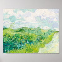 Van Gogh. Auvers für grüne Weizenfelder. Impressio
