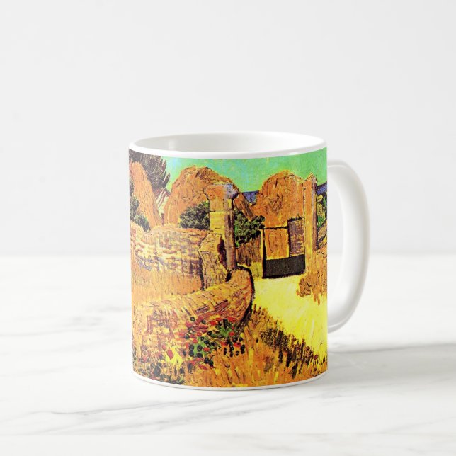 Van Gogh - Bauernhof in der Provence Kaffeetasse (VorderseiteRechts)