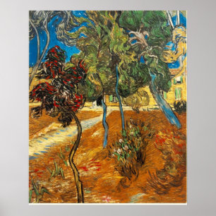 VAN GOGH - Bäume im Asylgarten Poster