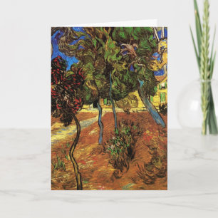 Van Gogh Bäume im Garten, Saint Paul Hospital Karte