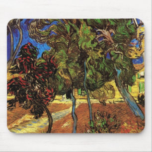 Van‑Gogh‑Bäume im Garten, Saint‑Paul‑Krankenhaus Mousepad