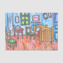 Van Gogh Bedroom mini Seidenpapier