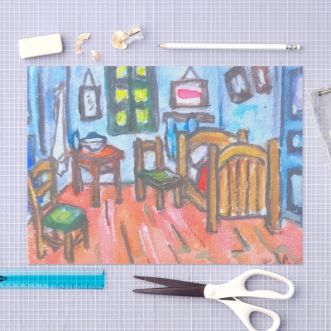 Van Gogh Bedroom mini  Seidenpapier (Handwerk)