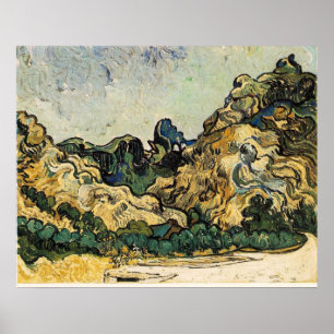 VAN GOGH - BERGE AN SAINT-REMY POSTER