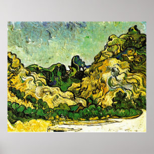 Van Gogh - Berglandschaft bei Saint-Remy Poster