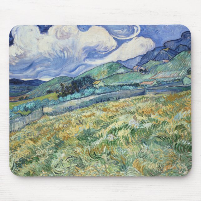 Van Gogh Berglandschaft Mousepad (Vorne)