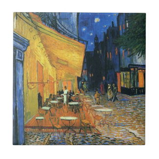 Van Gogh Berühmtes Malcafé Terrasse am Abend Fliese