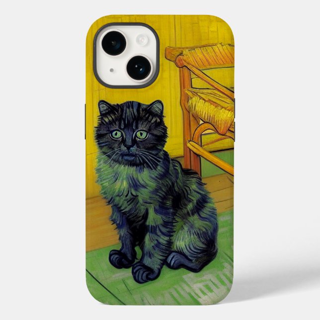 Van Gogh Black Cat Case-Mate iPhone 14 Hülle (Rückseite)