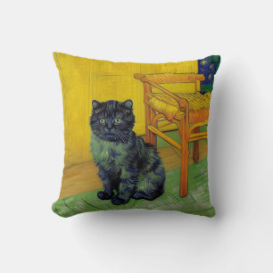 Van Gogh Black Cat Kissen