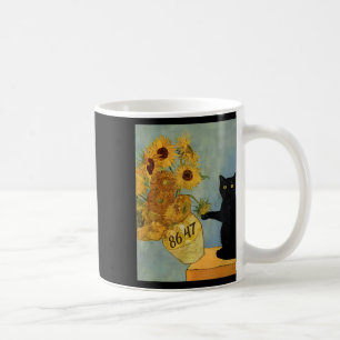 Van Gogh Black Cat mit Sonnenblumen 8647 Subtle Re Kaffeetasse