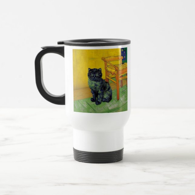 Van Gogh Black Cat Reisebecher (Links)