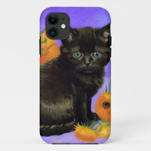Van Gogh Black Kitten mit Sonnenblumen Case-Mate iPhone Hülle