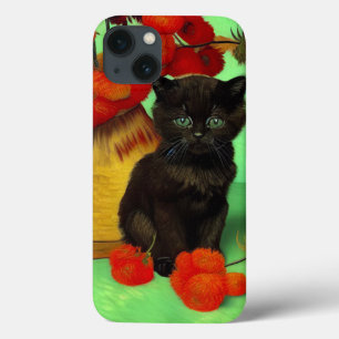 Van Gogh Black Kitten Red Blume Case-Mate iPhone Hülle