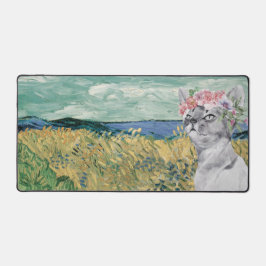 Van Gogh Blé Field et Fancy Cat