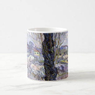 Van Gogh Blick auf Arles blühende Obstgärten Kunst Kaffeetasse