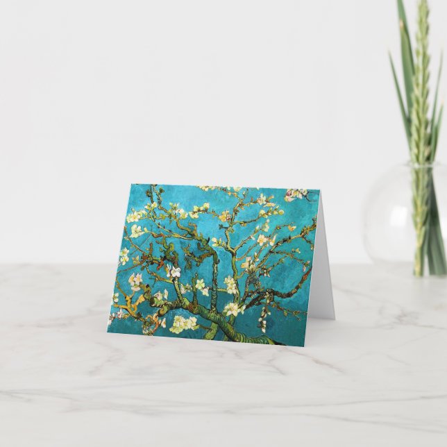 Van Gogh Blossoming Almond Tree (F671) Kunstkunst Karte (Vorderseite)
