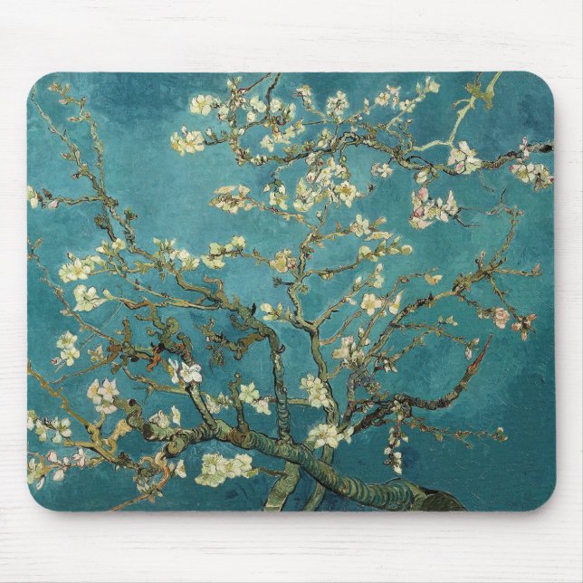 Van Gogh Blossoming Almond Tree Mousepad (Vorne)