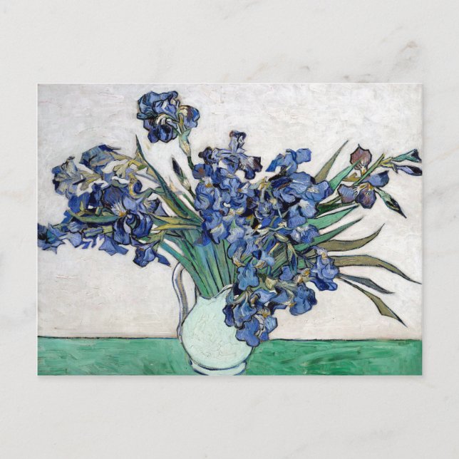 Van Gogh Blue Irises Postkarte (Vorderseite)