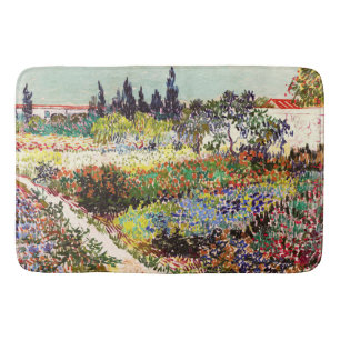 Van Gogh blühender Garten in Arles Florale Kunst Badematte