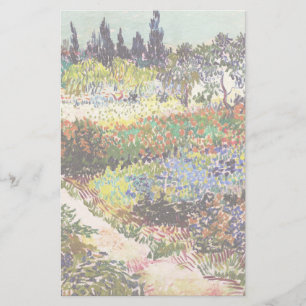 Van Gogh Blühender Garten in Arles Florale Kunst Briefpapier
