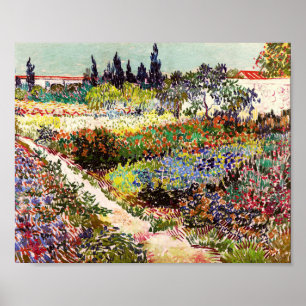 Van Gogh Blühender Garten in Arles Florale Kunst Poster