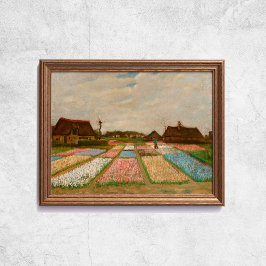 Van Gogh Blume Beds in Holland Old Art Poster