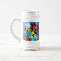 Van Gogh-Blume in einer Blauen Vase