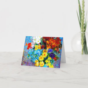 Van Gogh-Blume in einer Blauen Vase Einladung