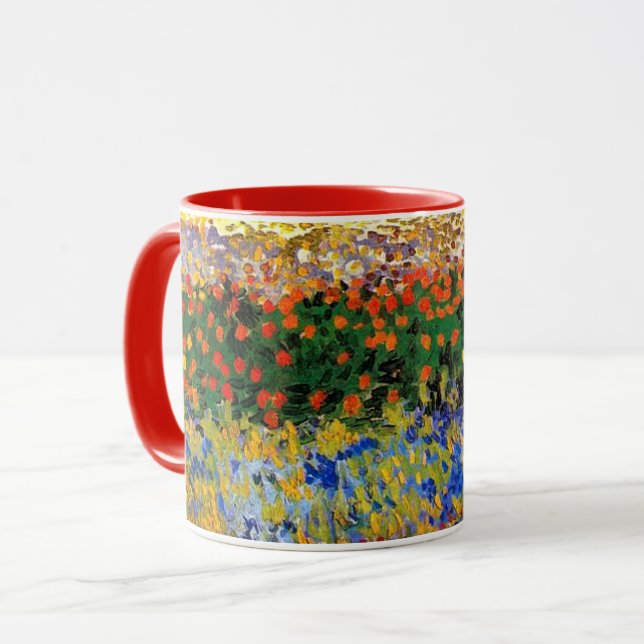 Van Gogh - Blumengarten Tasse (Vorderseite Links)