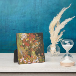 Van Gogh Blumenstilleben Rote Mohnblumen & Rosen Fotoplatte