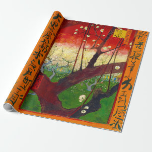Van Gogh Blüten tragender Pflaumenbaum nach Hirosh Geschenkpapier