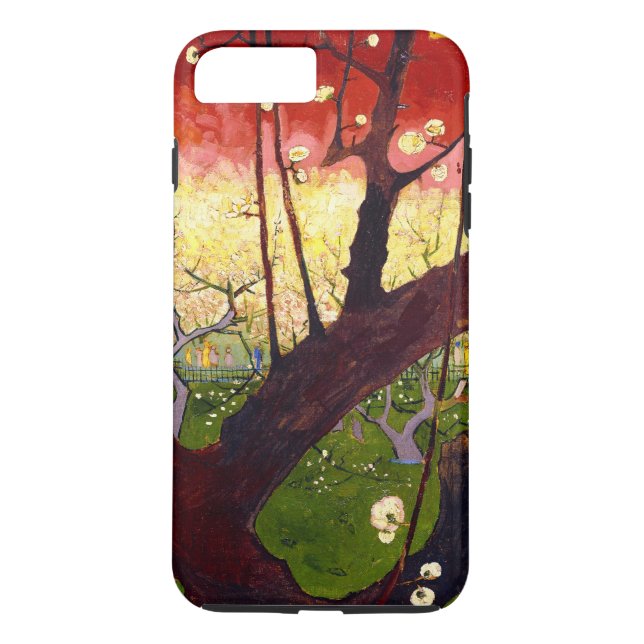 Van Gogh Blütenpflanze Tree nach Hiroshige Case-Mate iPhone Hülle (Rückseite)