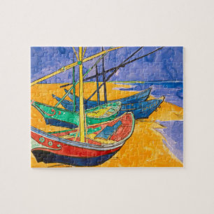 Van Gogh Boote Impressionismus Strand