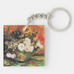 Van Gogh - Bowl avec des tournesols, Roses et autr