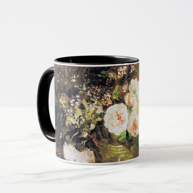 Van Gogh - Bowl mit Sonnenblumen, Rose und anderen Tasse (Vorderseite Links)