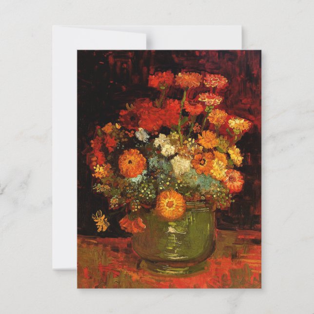 Van Gogh - Bowl mit Zinnias (Vorderseite)