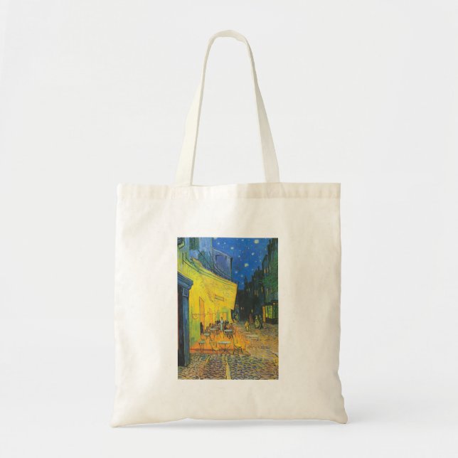 Van Gogh Cafe Terrace French Street Scene Tragetasche (Vorne)