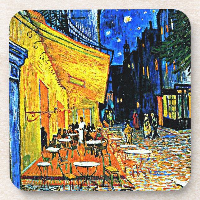 Van Gogh - Cafe Terrace Getränkeuntersetzer (Vorderseite)